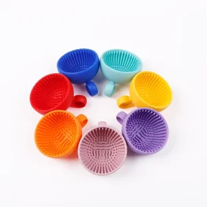 Silicone Makeup Brush Wash Bowl and Cleaning Pad