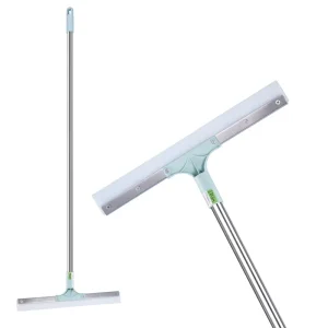 Silicone Scraper Broom and Glass Scraper Floor Mop for Bathroom Water Removal