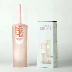 Silicone Toilet Brush Set with Long Handle and Plastic Handle