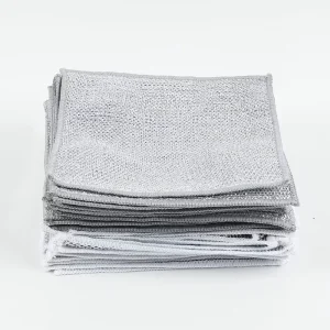 Silver-Wire Cleaning Cloth for Kitchen Use and Rust Removal