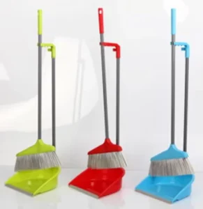 Simple Low Price Plastic Household Cleaning Broom and Dustpan Set Soft Broom With Dustpan
