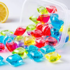 Single Chamber Eco Friendly Disposable Liquid Laundry Detergent Pods Skin Friendly Clothes Cleaning Supplies