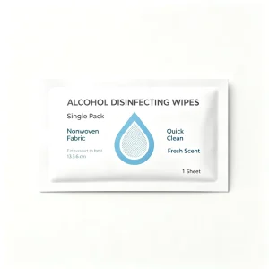Single Pack 75% Alcohol Disinfecting Nonwoven Wipes Individually Packaged for Travel Hotel Restaurant Office