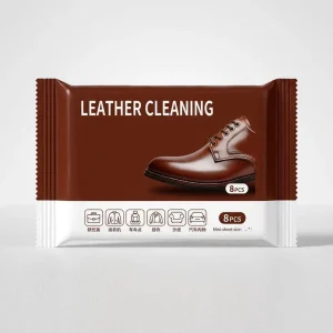 Single use Leather Care Wipes Premium Non woven Dirt & Stain Remover Nourishing for Sofa Car Seat & Footwear