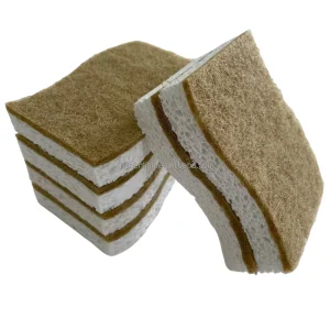 Sisal Cellulose Coconut Sponge Wood Pulp Cotton Biodegradable S Shape Eco Friendly Natural Kitchen Cleaning Scrubber Sponge