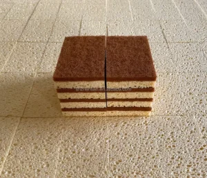 Sisal Cellulose Coconut Wood Pulp Cotton Biodegradable S-Shaped Kitchen Scrubber Sponge