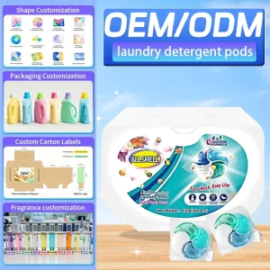 Skin-Friendly Eco-Friendly Concentrated Laundry Detergent Pods for Automatic and Hand Washing