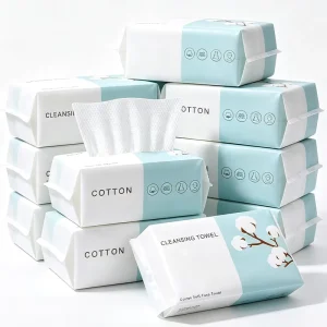 Skincare Hospitality Use Private Label Extra Thick Nonwoven Biodegradable Disposable Face Towels