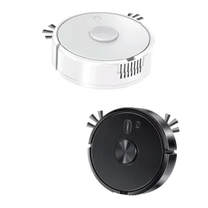 Slim Robot Vacuum Cleaner Automatic Sweeping Machine Low Noise Hardwood Floor Pet Hair Carpet White Black Oem Custom