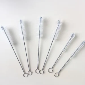 Small 304 Stainless Steel Nylon Cleaning Brush Eco Friendly Household Pipe Cleaner Free Sample