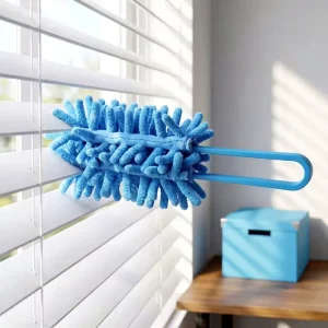 Small Chenille Duster Computer Brush Plastic Handle for Car Dust Keyboards Blinds and Air Conditioning