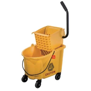 Small Commercial Side Press Eco Friendly Boiling Water Applicable Plastic Squeeze Wringer Flat Mop Cleaning Bucket