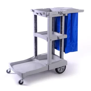 Small Housekeeping Cart Cleaning Trolley Cart Bag Hotel Laundry Cart