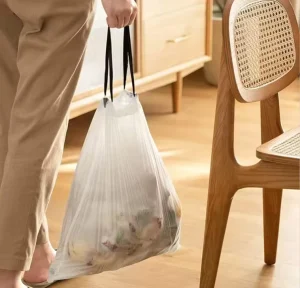 Small Kitchen Drawstring Garbage Bags for Bathroom Office Household Use