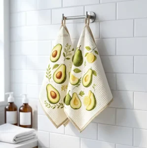 Small MOQ 30x30cm Microfiber Waffle Weave Solid Color Quick Dry Absorbent Kitchen Tea Towel for Gift
