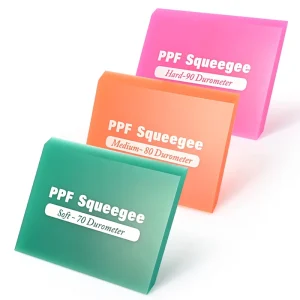 Small PPF Squeegee Kit Anti Scratch TPU Rubber Scraper Different Hardness Vinyl Squeegee for Car Paint Film Installation Window