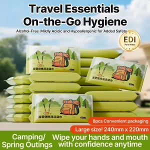 Small Package Organic Soft Natural Water Household Wet Baby Wipes Gentle Organic Cleansing Wipes