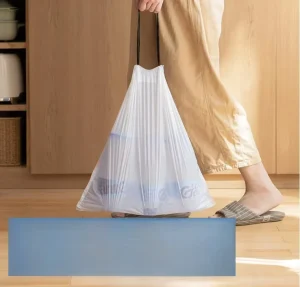Small Unscented White Garbage Bags for Office Bedroom Bathroom and Kitchen