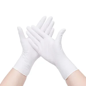 Small White Nitrile Disposable Gloves for Kitchen and Household Cleaning