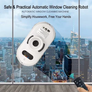 Smart Automatic Window Cleaning Robot with Remote Control Professional High Suction Glass Cleaner for Home & Hotel