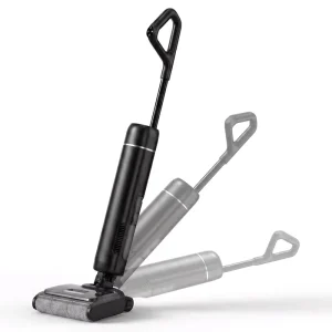 Smart Cordless Floor Scrubber Rechargeable Wet and Dry Vacuum Cleaner with Self Cleaning and Hot Air Drying