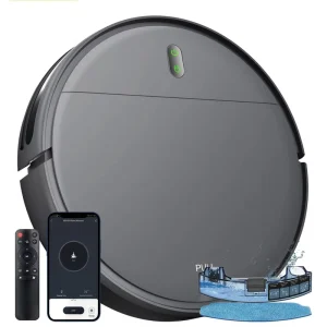 Smart Robot Vacuum Cleaner 3 in 1 Sweeping Mopping Suction WiFi App Control Auto Recharge Slim Robotic Hard Floor Household