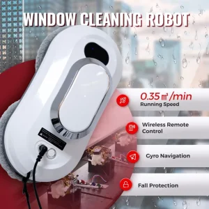 Smart Robotic Window Cleaner Automatic Spray Glass Cleaner Electric Window Household Hotel CE Certified