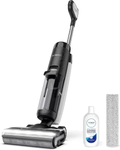 Smart Self-Cleaning Upright Cordless Wet/Dry Vacuum Cleaner with Dual-Sided Edge Cleaning for Hard Floors