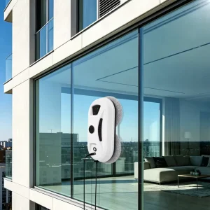 Smart Window Cleaning Robot with High Suction, Anti-Fall Technology and Remote Control for Tall Buildings