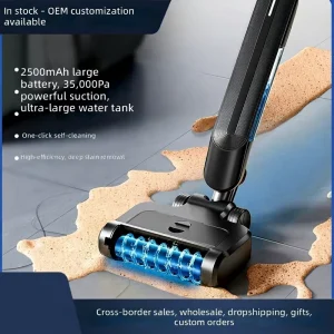 Smart Wireless Wet & Dry Floor Cleaner All in One Home Electric Mop with No Manual Washing Rotating Mop Dusting Charging