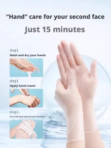 Smooth Skin-Friendly Thick PVC Disposable Protective Gloves Touchscreen Gloves for Home Children and Beauty Care