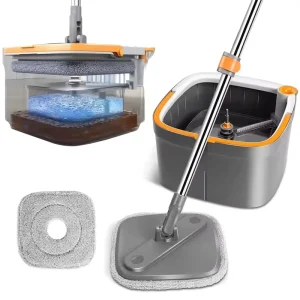 Sobam Odm Oem Clean and Dirty Separation Bucket Mop 360 Spins Microfiber Triangle Floor Cleaning Mop Set