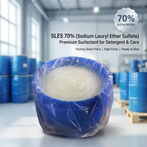 Sodium Lauryl Ether Sulfate SLES 70% Surfactant Auxiliary Agent for Detergent in 170kgs Drums