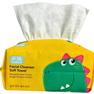 Soft Bamboo Fiber Eco-Friendly Household Disposable Face Towels for Makeup Removal and Facial Cleansing with Custom Logo