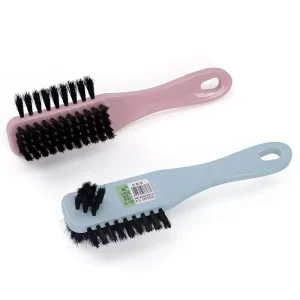 Soft-Bristled PBT Cleaning Brush Long Handle Shoe Polisher