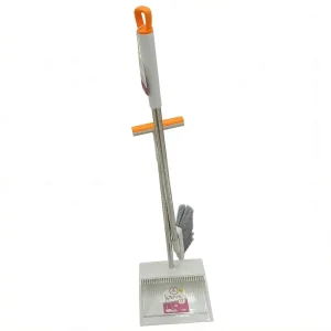 Soft Broom and Dustpan Set for Home Hair Removal Non stick Dustproof Soft Bristles