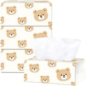 Soft Cleansing Virgin Wood Pulp Facial Tissue No Lint Customized Dust-free Eco-friendly 13.5gx5ply 130*180mm