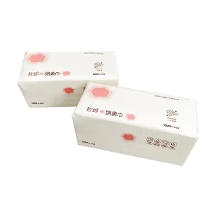 Soft Cotton Facial Towel Dry Wipes Gentle Skin Friendly Disposable Paper for Daily Makeup Removal