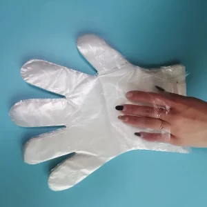 Soft Disposable PE Food-Grade Gloves for Handling Fruits and Vegetables
