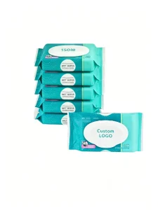 Soft Eco Friendly Cotton Baby Cleansing Wipes 80 Pcs Gentle Disposable for Newborn Face Hands Diaper Changing & Travel Home Use