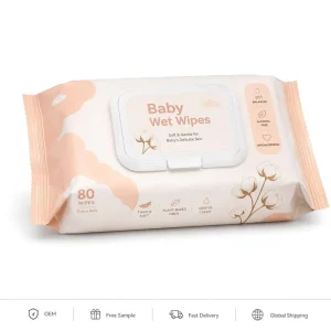 Soft Felling Alcohol Free Baby Wet Wipes Factory Price Wet Wipes Manufacturer Providing Cleansing Function