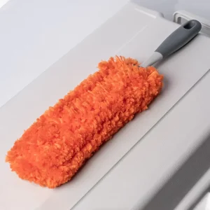 Soft Fluffy Microfiber Hand Duster with Electrostatic Dusting Wand for Furniture, Cars, and Blinds