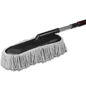 Soft Microfiber Chenille Car Duster with Handle for Car Washing
