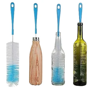 Soft Nylon Bristle Non Slip Grip Long Handle Eco Friendly Bottle Cleaning Brush for Stanley Cups Tumblers Vacuum Flasks