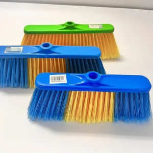 Soft Plastic Floor Cleaning Broom with Handle