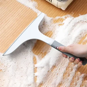 Soft Scraper Window Cleaner with Plastic Handle Home Bathroom Shower Glass Wiper Glass Squeegee