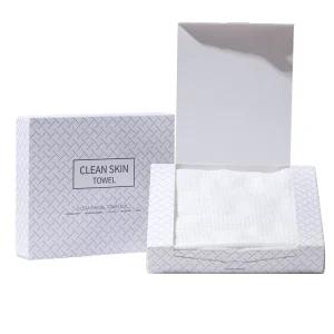 Soft Viscose Disposable Face Towel Dry Tissue Facial Cleaning Wipes for Daily Skin Care and Makeup Removal