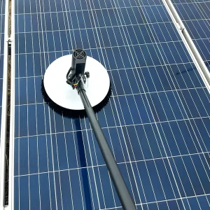 Solar Panel Cleaning Brush Dry Water Cleaning Single Head Rotating Brush 24V 28Ah Battery Long Warranty