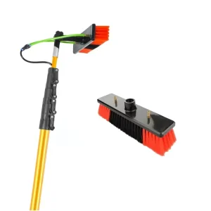 Solar Panel Cleaning Kit with 3.6-10.8m Water Fed Pole Eco-Friendly Brush with Soap Dispenser Telescopic Window Cleaner