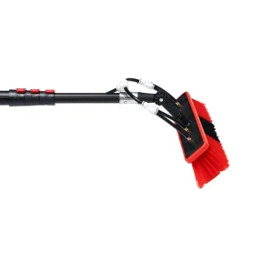 Solar Panel Cleaning Water Fed Brush with Extendable Pole Nylon Bristle Water Spray Window Cleaning Brush
